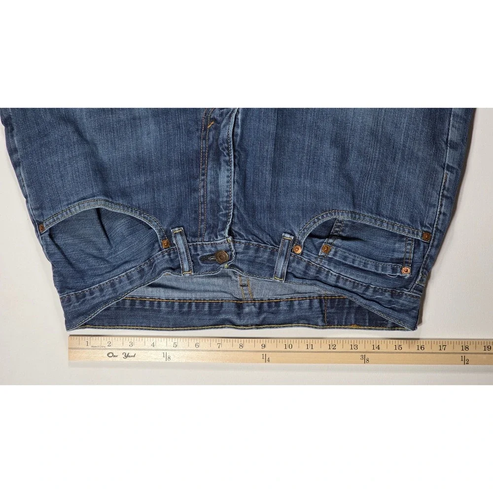 Levis 505 Regular Fit Straight Leg Blue Denim Jeans Mens 34x30 Medium Wash